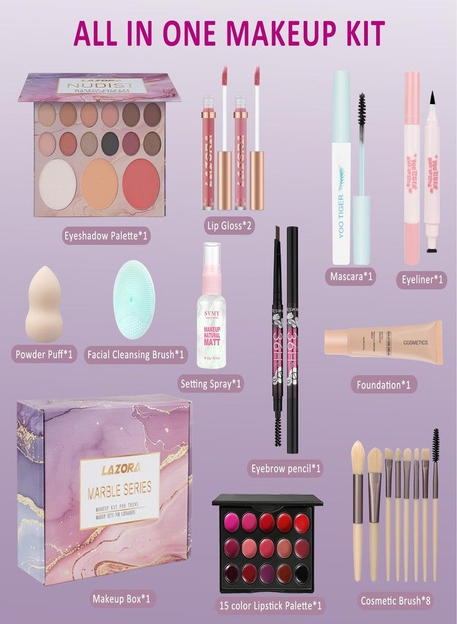 LAZORA Makeup Kit Makeup Set for Teenagers 14-16 Make up Kit for Girls Teens Make up Sets for Teen Makeup Kit for Girls 10-12 Beginners & Professionals - Image 2